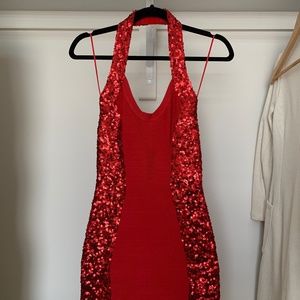Guess party halter dress
